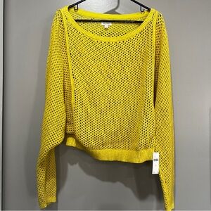 Pilcro Yellow Knit Sweater